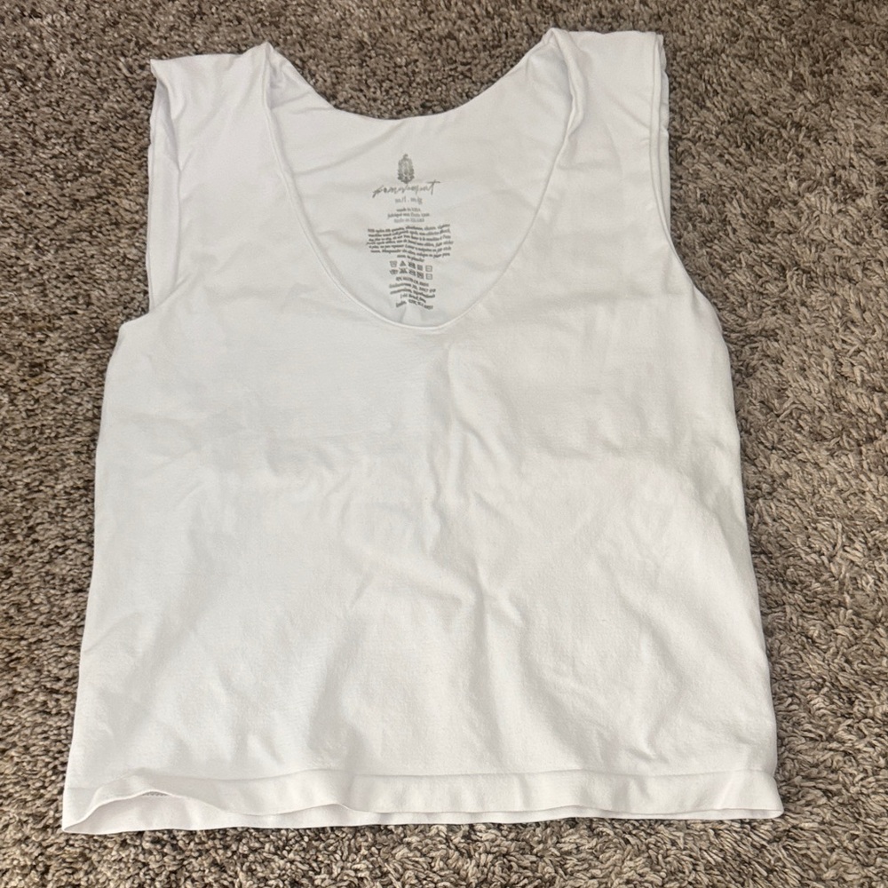 Free People Clean line NWOT White Women Tank Top M/L